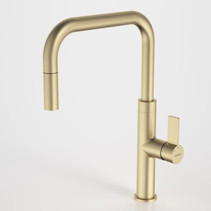 Caroma Urbane II Pull Out Sink Mixer | Brushed Brass