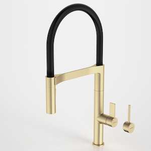 Caroma inVogue Pull Down Sink Mixer with Dual Spray | Brushed Brass