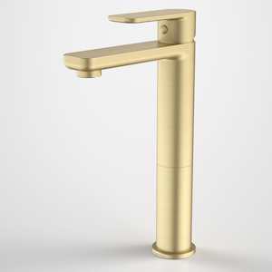 Caroma Luna Tower Basin Mixer | Brushed Brass