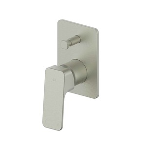 Greens Swept Shower Mixer with Diverter | Brushed Nickel