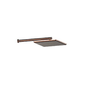 Greens Skyla Wall Shower Shower 280mm | Brushed Copper