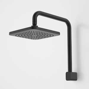 Caroma Luna Fixed Wall Shower | Satin Black