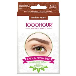 1000HR Eyelash & Brow Plant Based Kit, Medium Brown