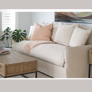 Lotus Slipcover 3 Seater  | Feather