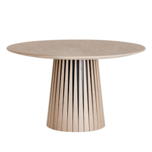 Arcadia Round Dining Table | Brushed Light Grey