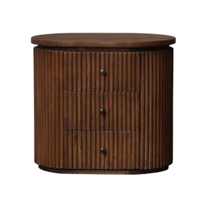 Bernard Old Elm Bedside Cabinet