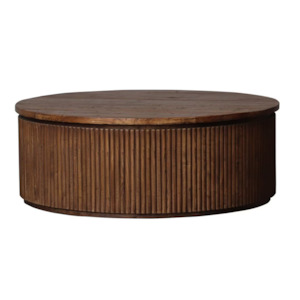 Bernard Old Elm Round Coffee Table