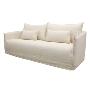 Furniture: HAVEN SLIPCOVER SOFA 3 SEATER | OATMEAL