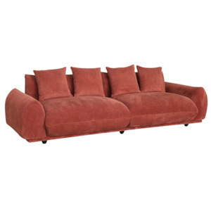 Nostalgia Sofa | 4 Seater | Rust