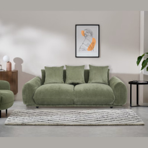 Furniture: NOSTALGIA SOFA | 3 SEATER | OLIVE