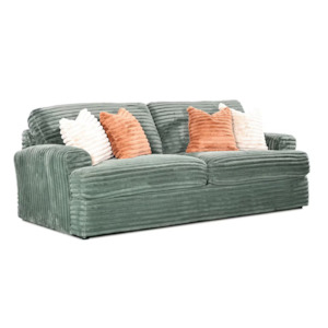 Bruno 3 Seater Cord Sofa | Olive