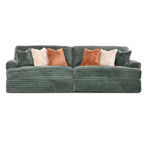 Bruno Large Cord 4 Seater Sofa | Olive