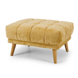 TOWELIE OTTOMAN / FOOTSTOOL | DIJON MUSTARD