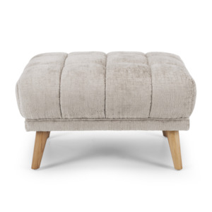 Towelie Ottoman / Footstool | Pearl Grey