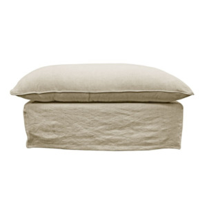 Lotus Ottoman | Khaki