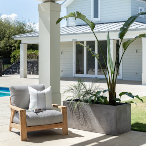 WAIHOU RECTANGLE PLANTER | 3 SIZES | BLACK, WHITE or WEATHERED CEMENT