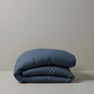 Bedding: Ravello Linen Quilt Cover | Denim | King