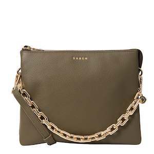 Saben Aw25 The Muse: Matilda Crossbody | Rosemary & Chunky Chain