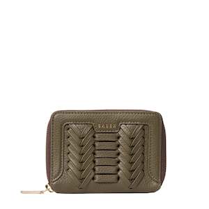 Saben Aw25 The Muse: Landry Wallet | Rosemary Macro Weave