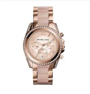 Michael Kors Blair Chronograph Rose Dial Ladies Watch MK5943