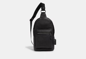 Coach West Pack Signature Canvas Evening Black