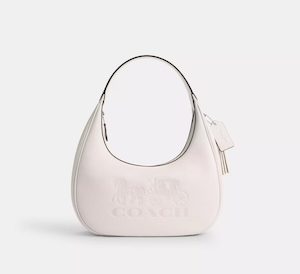 Handbag: Coach Carmen Shoulder Bag Pearl White