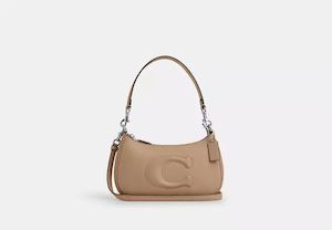 Handbag: Coach Teri Shoulder Bag Sandy Brown