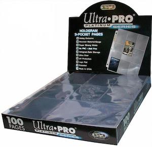 Ultra Pro 9 Pocket Hologram Platinum Box (100 pages)