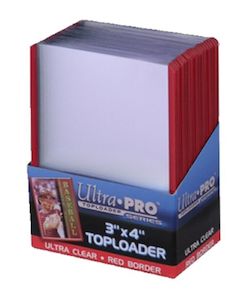 Ultra Pro: Ultra Pro: Toploaders - 3x4 Red Border