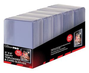 Ultra Pro: Ultra Pro: Toploader - 3" x 4" Super Thick Card Sleeves (50 Sleeves)