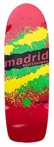 Madrid Deck Retro Explosion Red 9.5"