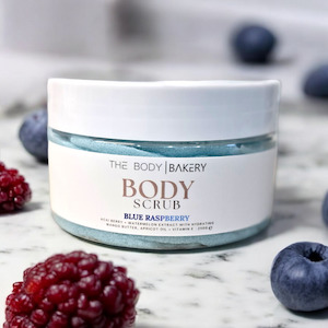 Direct selling - cosmetic, perfume and toiletry: Blue Raspberry Body Scrub THE BODY BAKERY