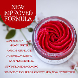 Direct selling - cosmetic, perfume and toiletry: Raspberry + Vanilla Body Scrub - 250g THE BODY BAKERY