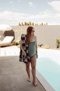 Mila Swimsuit ~ Basil Green