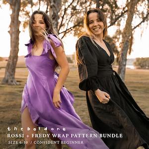 The Rossi Wrap + Fredy Wrap Pattern 'Bundle' (2 for 1)