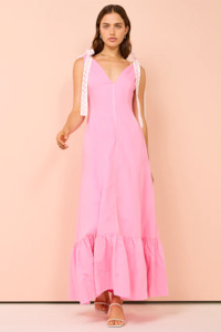 Adoncia Tie Shoulder Maxi Dress