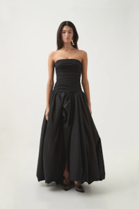 Clothing: Violette Bubble Hem Maxi in Black