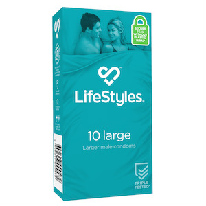 LifeStyles 10pk Large Condoms