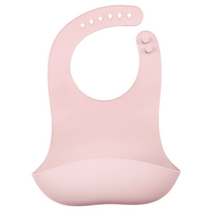 Waterproof Silicone Feeding Bib - Pink