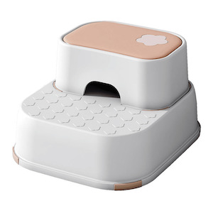 2in1 Practical Non-Slip Step Stool for Kids - White