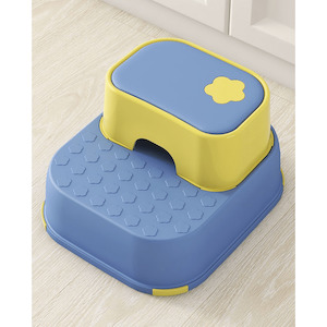 2in1 Practical Non-Slip Step Stool for Kids - Blue