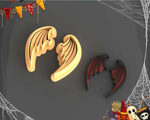 Halloween: CC Demon Wings (Pair) Polymer Clay Cutters