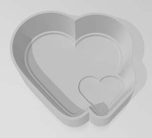 2 Hearts Bath Bomb Mould