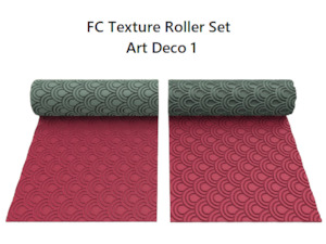 FC Polymer Clay Textured Rollers Sets - Art Deco