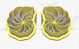 Summer 2022 Collection: FC Spiral Seashells (Pair) Polymer Clay Cutters