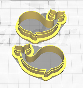 Summer 2022 Collection: FC Whale (Pair) Polymer Clay Cutters