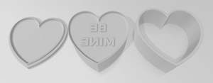 Valentines 2023 Collection: Be Mine Heart Plunger Bath Bomb Mould