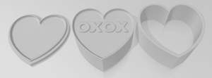 Valentines 2023 Collection: XOXO Heart Plunger Bath Bomb Mould