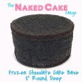 Cake: 8" Naked Round Deep Chocolate Cake - Frozen