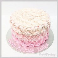 Cake: Rosette Ombre Pink